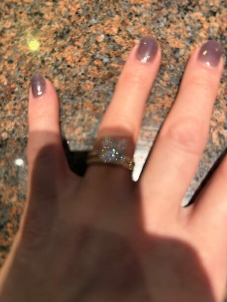 4.07 Carat E VVS1 Princess Lab-Grown Diamond Ring - Image 2