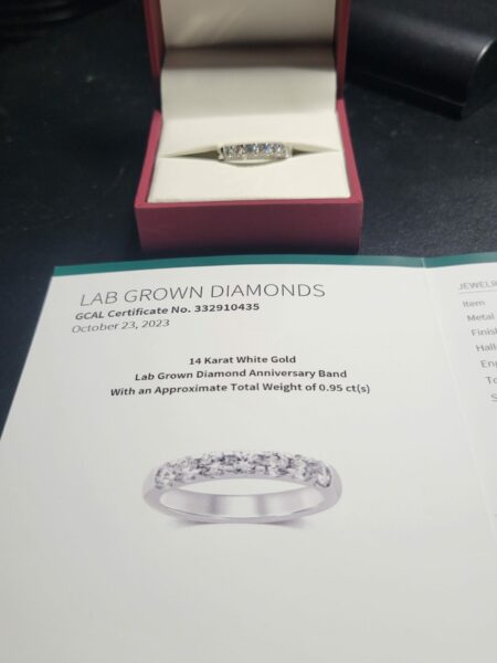 GCAL Certified 2.95 CT D VS1 Lab Grown Round Diamond Ring - Image 10