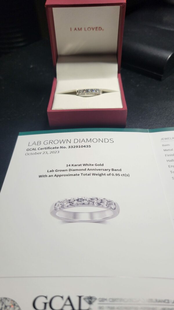 GCAL Certified 2.95 CT D VS1 Lab Grown Round Diamond Ring - Image 10