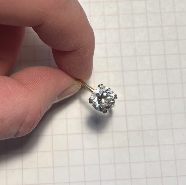 3.02 Carat D VVS1 Round Lab-Grown Diamond Ring - Image 4