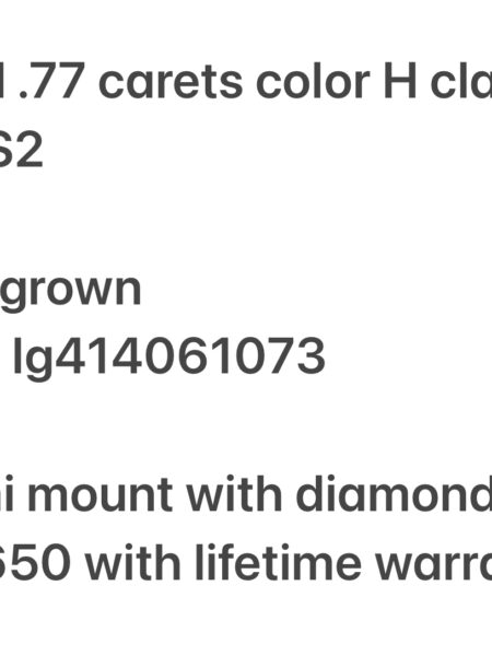 IGI .77 Carat H VS2 Oval Lab-Grown Diamond Ring - Image 5