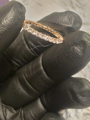 1.00 Carat D VVS1 Round Lab-Grown Diamond 14 KT Rose Gold Ring