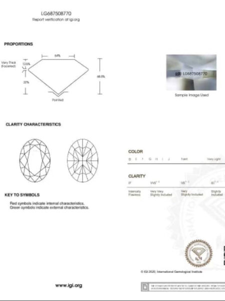 IGI 4.03 Carat D VS1 Oval Lab-Grown Diamond Ring - Image 5