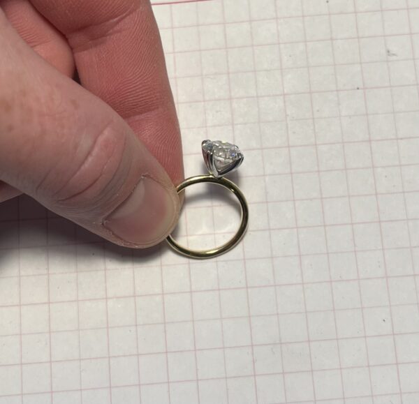 3.02 Carat D VVS1 Round Lab-Grown Diamond Ring - Image 2
