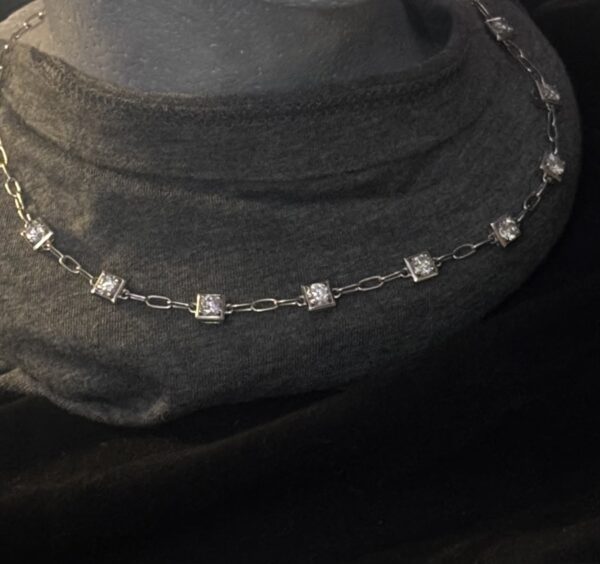 4 Carat H VS2 Round Lab-Grown Diamond Necklace - Image 3
