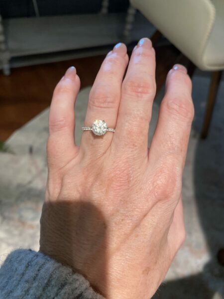 IGI 1.75 Carat D VVS2 Round Lab-Grown Diamond Ring
