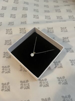 IGI 1.59 Carat G SI1 Round Lab-Grown Diamond Necklace