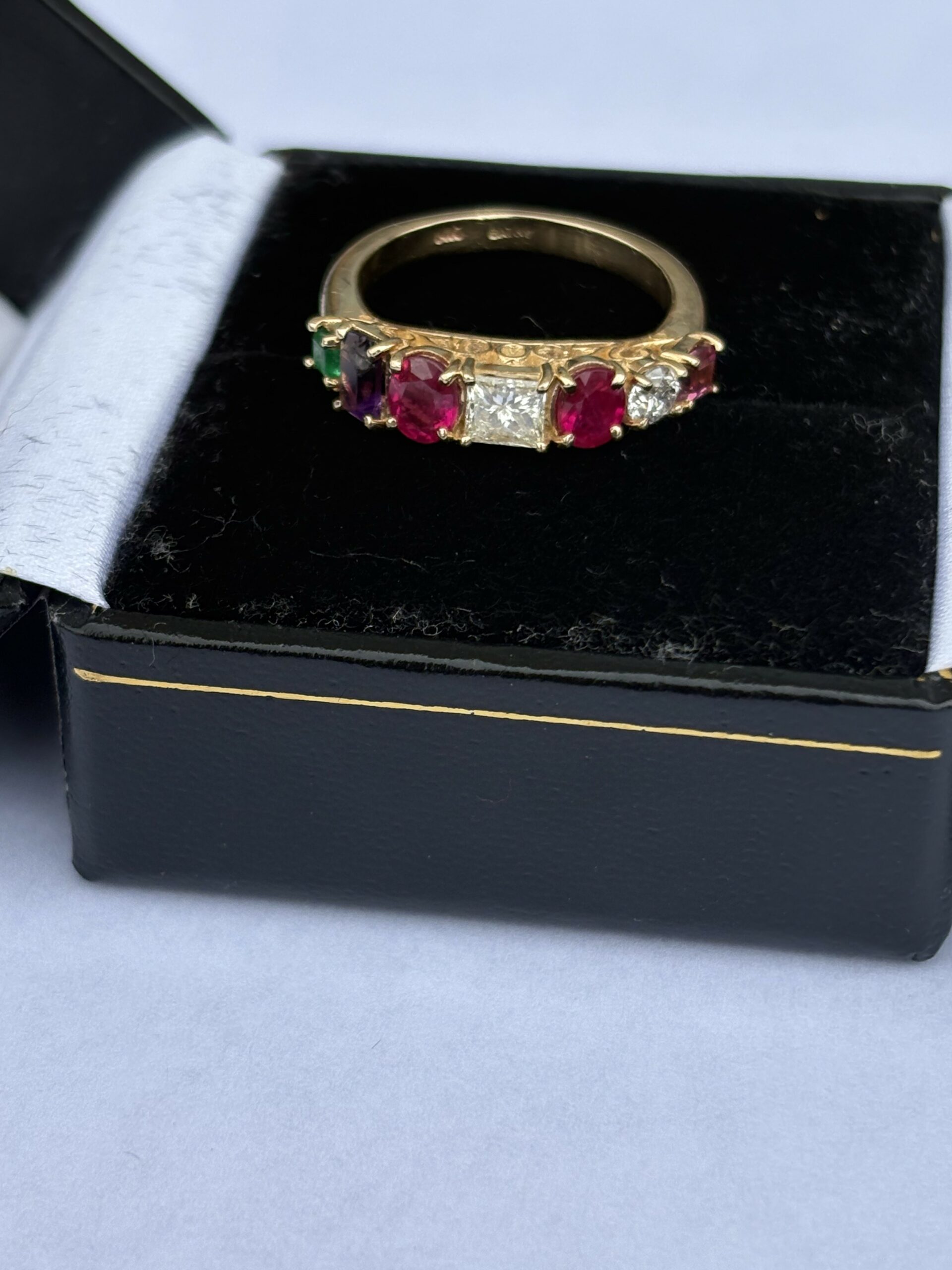 1.45 CT G VS1 Princess Cut Natural Diamond Ring - Image 3