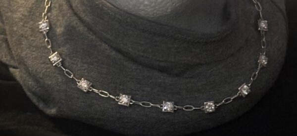 4 Carat H VS2 Round Lab-Grown Diamond Necklace - Image 2