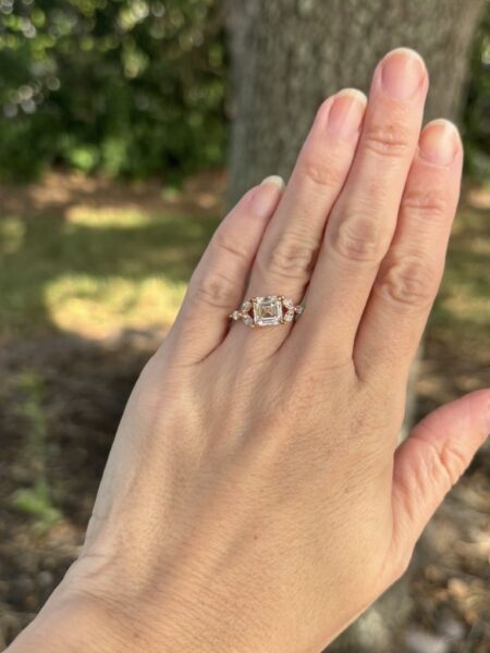 IGI 2.12 Carat D VS1 Asscher Lab-Grown Diamond Ring - Image 2