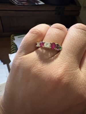 1.45 CT G VS1 Princess Cut Natural Diamond Ring