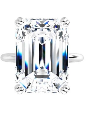 IGI 7.52 Carat I VS2 Emerald Lab-Grown Diamond Ring