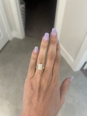 IGI 4.01 Carat D VVS1 Radiant Lab-Grown Diamond Ring