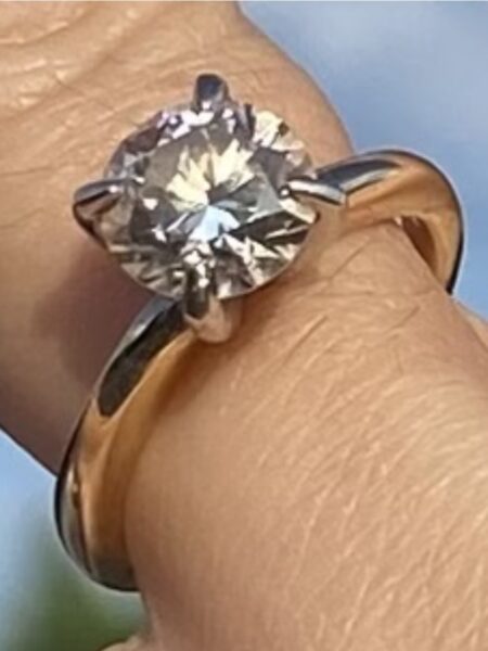 GSI 1.78 Carat I VS2 Round Lab Grown Ring - Image 3