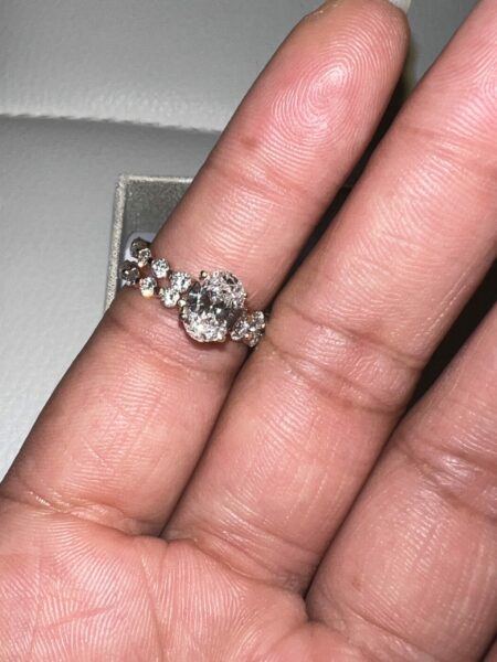 GCAL 1.09 Carat I VS2 Oval Lab Grown Ring - Image 4