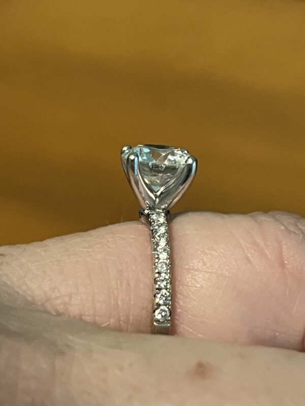 IGI 2.25 Carat I SI2 Round Lab Grown Ring - Image 6