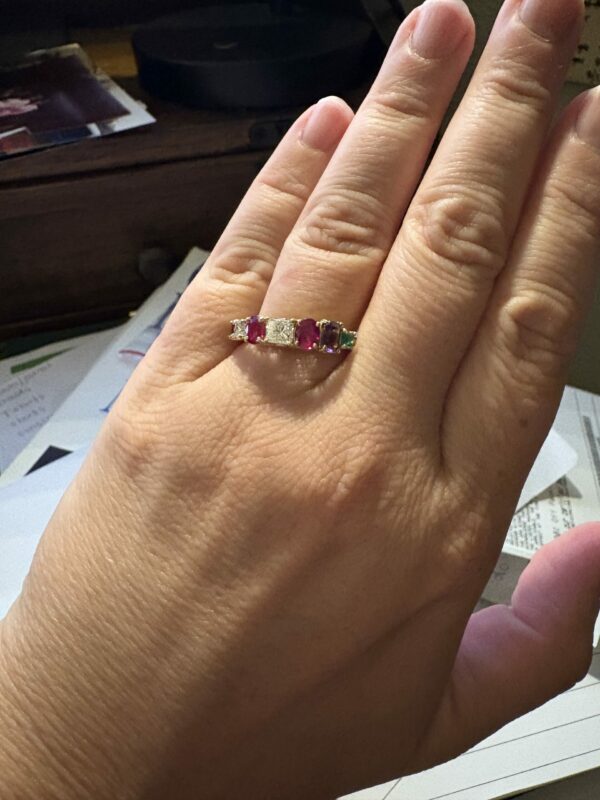1.45 CT G VS1 Princess Cut Natural Diamond Ring - Image 9
