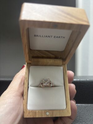 IGI 2.12 Carat D VS1 Asscher Lab-Grown Diamond Ring