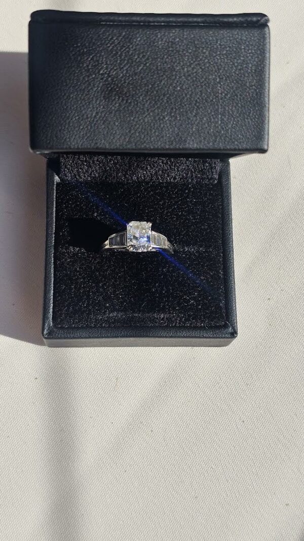 GCAL 1.64 Carat E VVS1 Radiant Lab-Grown Diamond Ring - Image 10