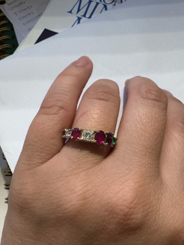 1.45 CT G VS1 Princess Cut Natural Diamond Ring - Image 13