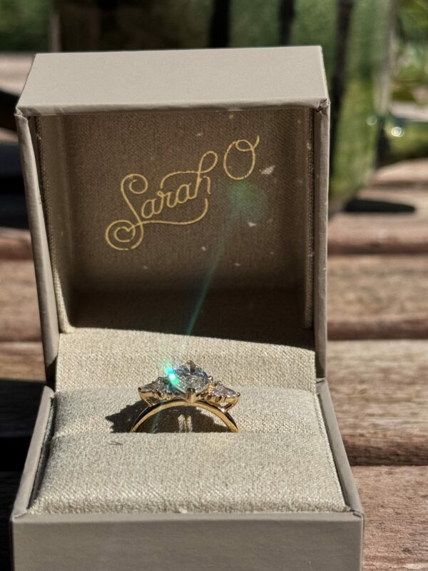 2.01 CT E VS2 Lab Grown Marquise Diamond Ring - Image 5