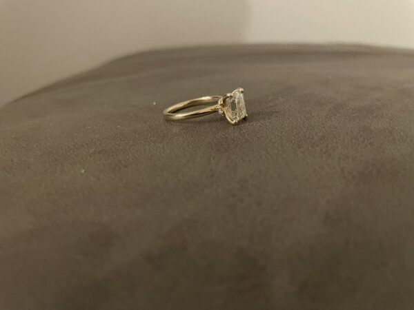 IGI 2.01 Carat K VS1 Emerald Natural Diamond Ring - Image 5
