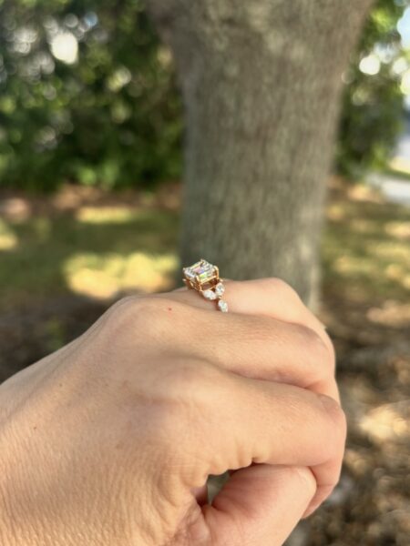 IGI 2.12 Carat D VS1 Asscher Lab-Grown Diamond Ring - Image 3