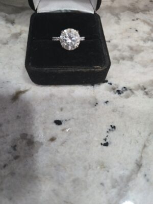 IGI 5.03 Carat F VS2 Round Lab-Grown Diamond Ring