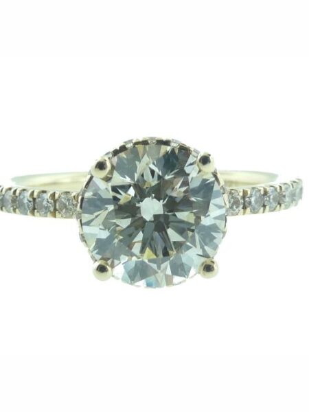 IGI 2.03 Carat K VVS2 Round Lab-Grown Diamond Ring