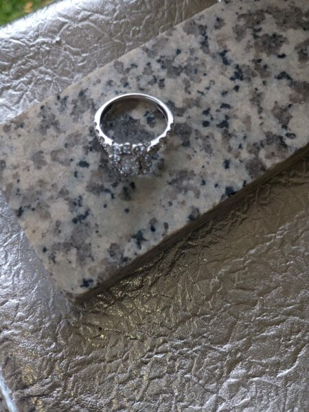 3 Carat Total Weight F VS1 Emerald Lab Grown Diamond Ring - Image 2