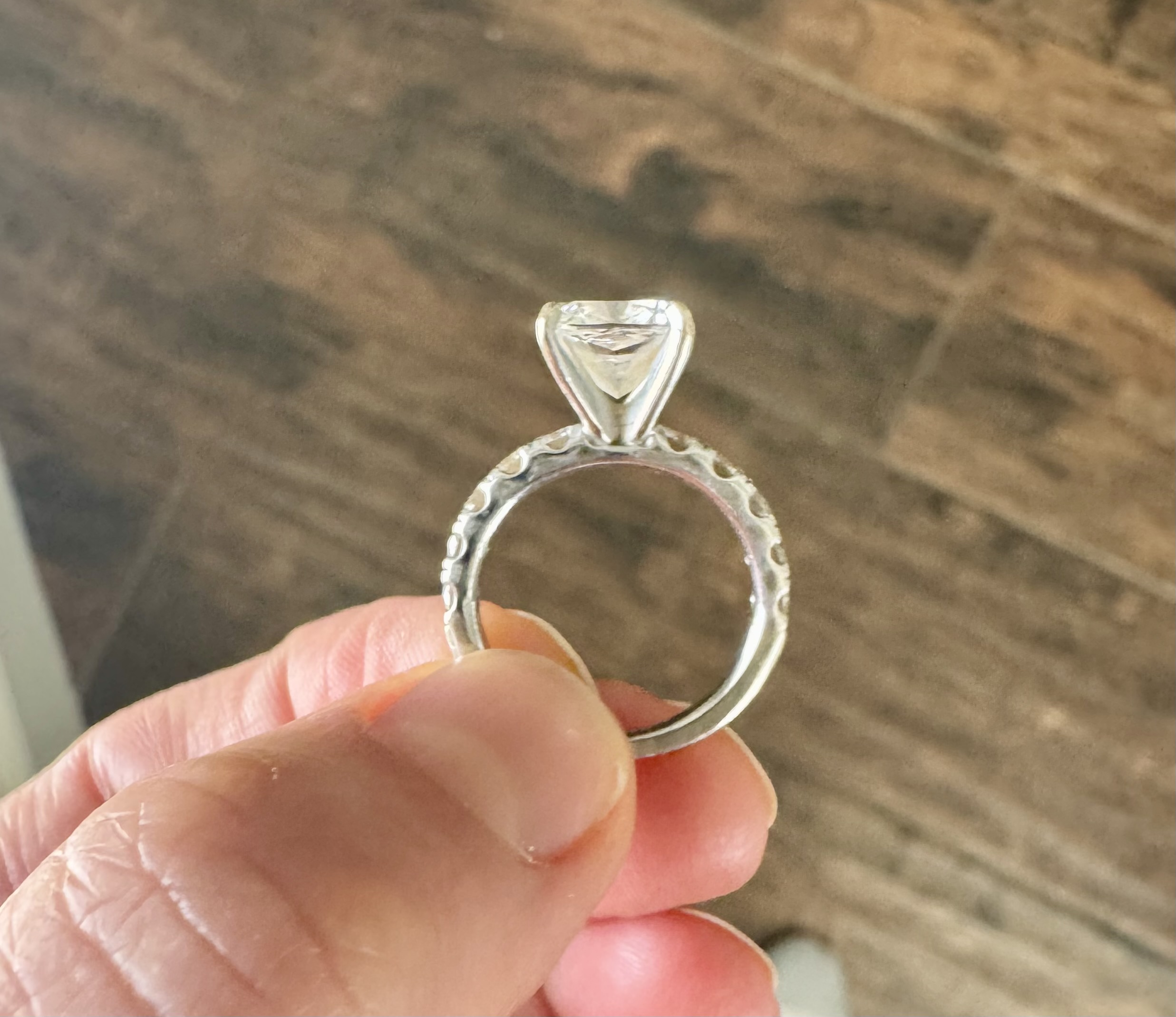 2.5 Carat E VS1 Cushion Lab Grown Ring - Image 8