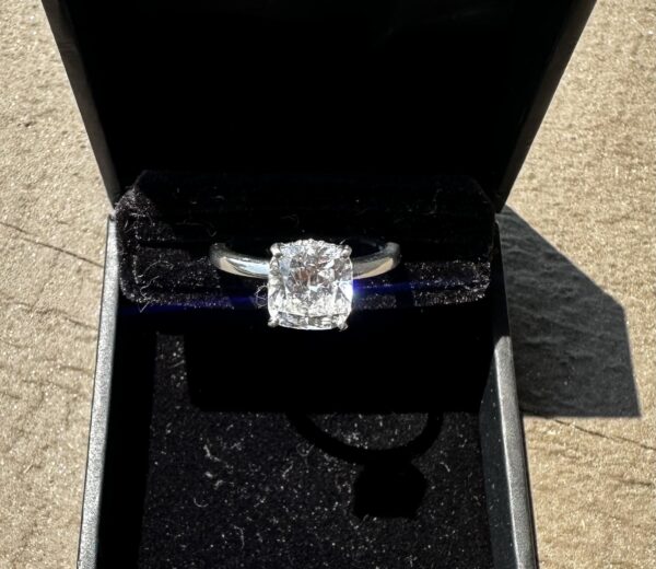 IGI 3.01 Carat D VS1 Cushion Lab Grown Ring - Image 7
