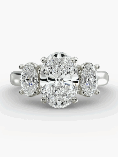 1.02 Carat E VVS2 Oval Lab Grown Ring - Image 9