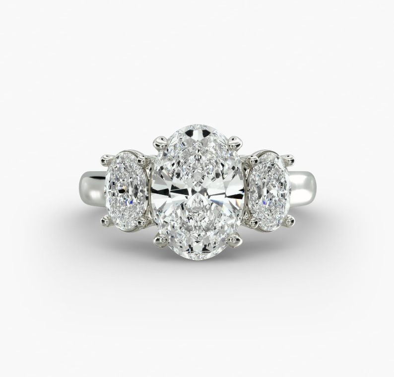 1.02 Carat E VVS2 Oval Lab Grown Ring - Image 9
