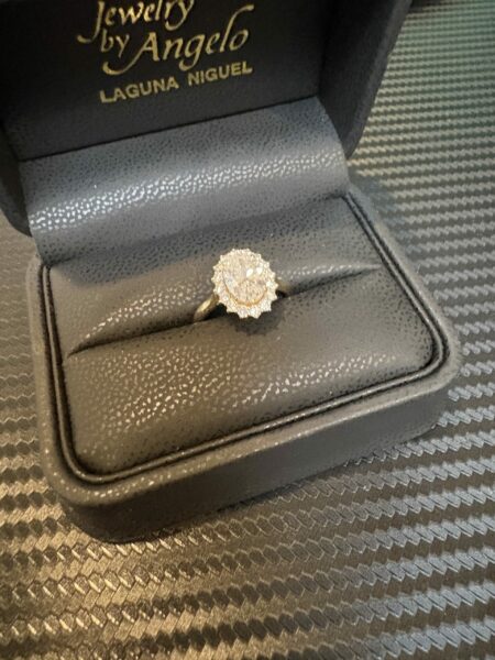 IGI 1.61 Carat D IF Oval Lab Grown Ring