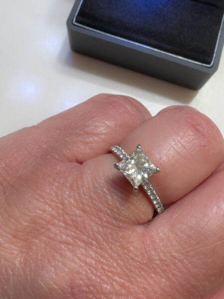 IGI 1.52 Carat I VS2 Princess Lab Grown Ring - Image 2