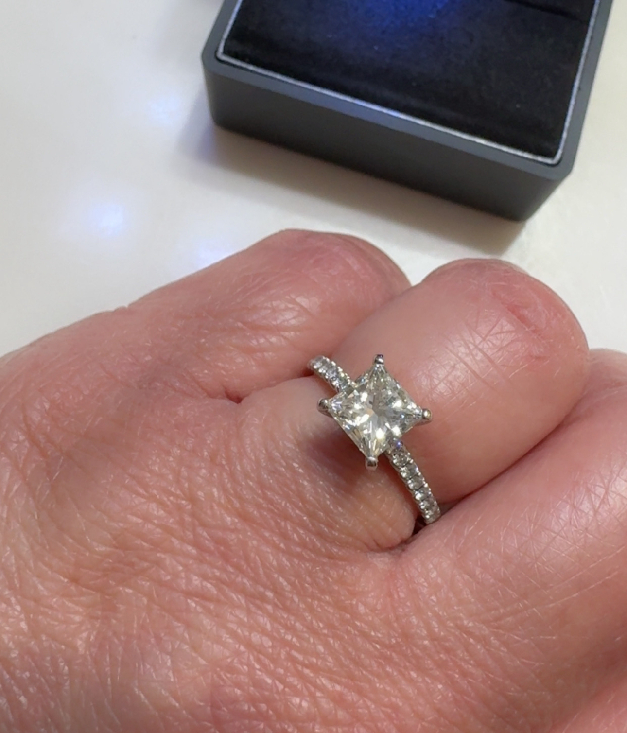 IGI 1.52 Carat I VS2 Princess Lab Grown Ring - Image 2