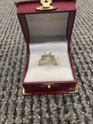 GSI 2.86 Carat F VVS2 Emerald Lab Grown Ring