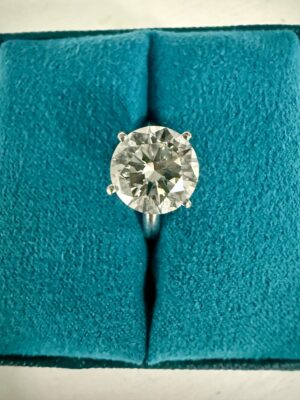 IGI 3.01 Carat J SI1 Round Lab Grown Ring