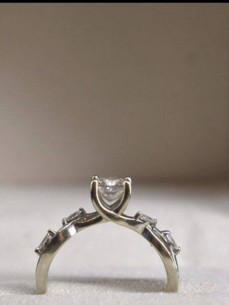 IGI .76 Carat J VS1 Princess Lab Grown Ring - Image 4