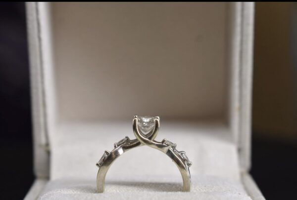 IGI .76 Carat J VS1 Princess Lab Grown Ring - Image 4