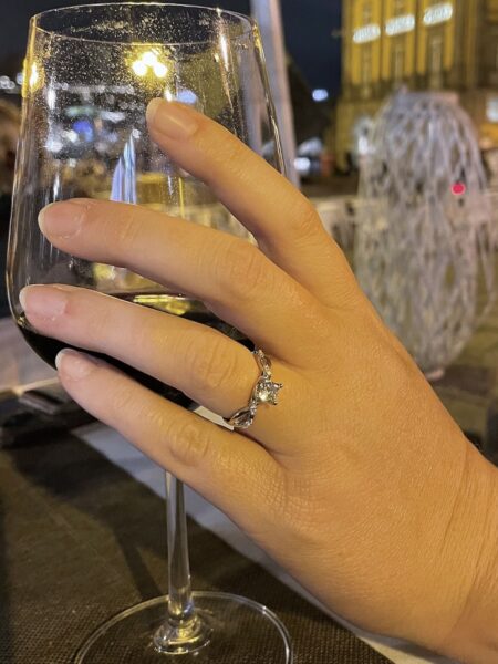 IGI .76 Carat J VS1 Princess Lab Grown Ring - Image 2
