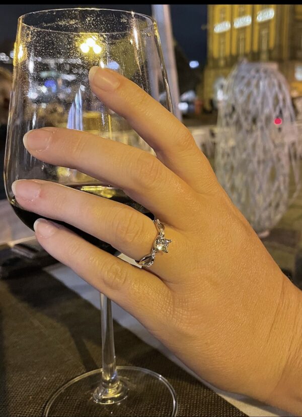 IGI .76 Carat J VS1 Princess Lab Grown Ring - Image 2