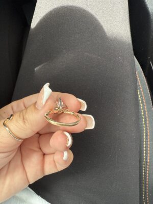 3.02 Carat G VS1 Princess Lab Grown Ring