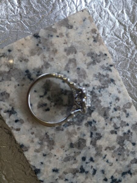 3 Carat Total Weight F VS1 Emerald Lab Grown Diamond Ring - Image 3
