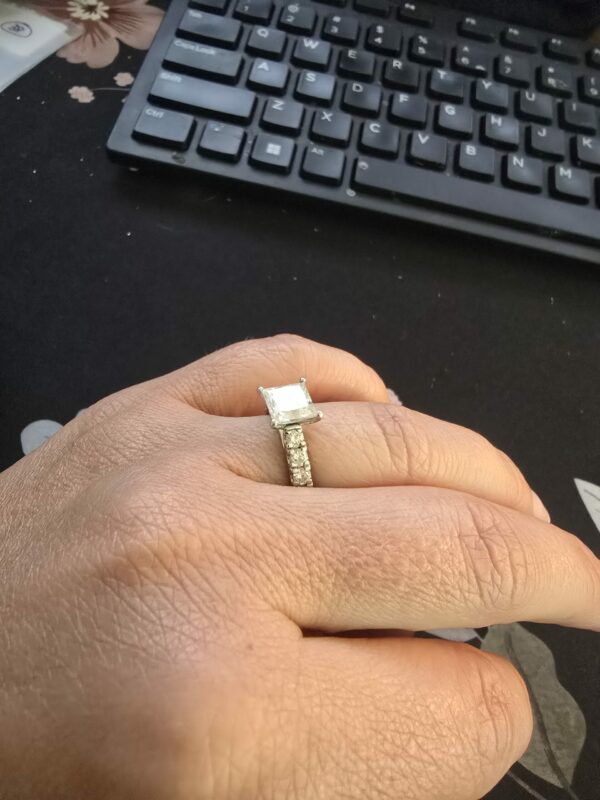 IGI 2.17 Carat F VS1 Princess Lab Grown Ring - Image 5