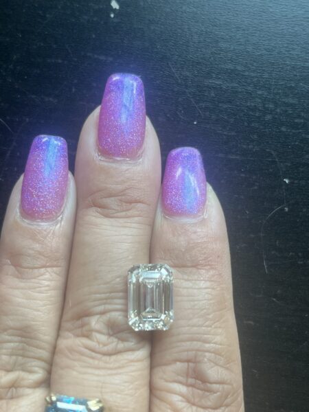 IGI 5.25 Carat J SI1 Emerald Lab Grown Diamond Loose Diamond
