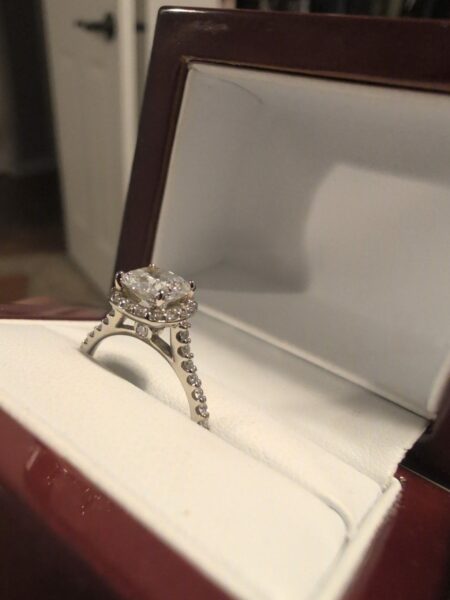 IGI 1.08 Carat D VS2 Cushion Lab Grown Ring - Image 3