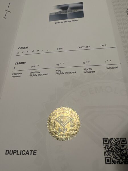 IGI 3.04 Carat F VS1 Cushion Lab Grown Diamond Ring - Image 5