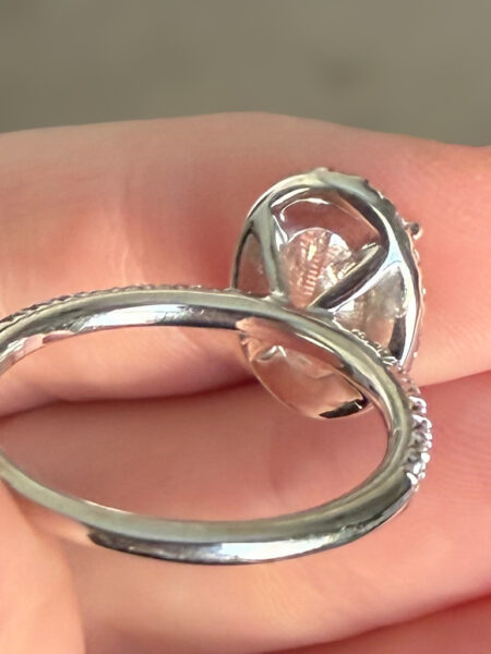 GSI 3.54 Carat F VS1 Oval Lab Grown Diamond Ring - Image 2